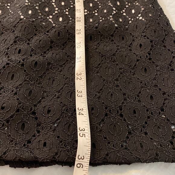 Sandra Darren Black and White Lace Overlay Dress Size 10 Chic Classic 60s - Picture 8 of 8